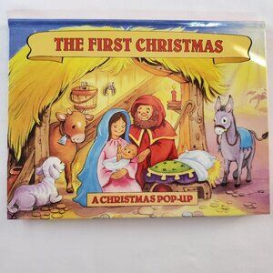 Vintage 1996 “The First Christmas” Landoll’s Hardcover Pop-Up Book